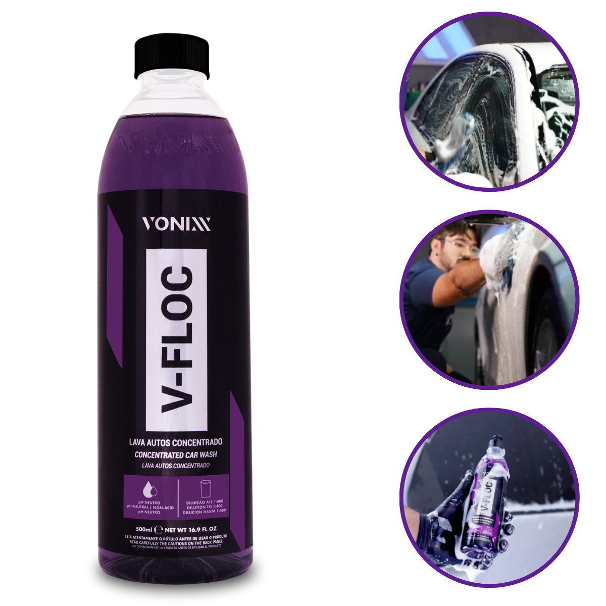 Shampoo Automotivo Concentrado V-Floc Vonixx Limpeza Pesada