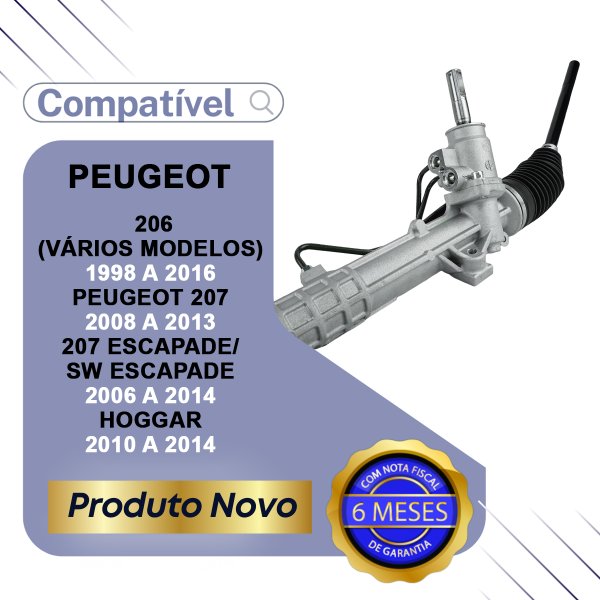 Caixa Setor Direção Hidráulica Peugeot 206 207 Hoggar Escapade Sw
