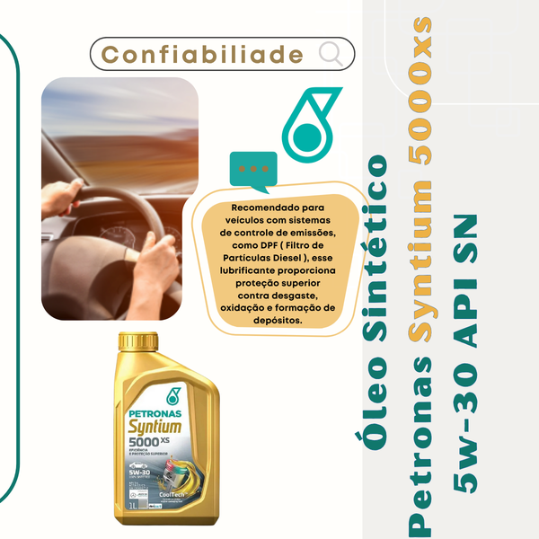 Óleo De Motor Petronas Syntium 5w-30 1l Sintético 5000xs