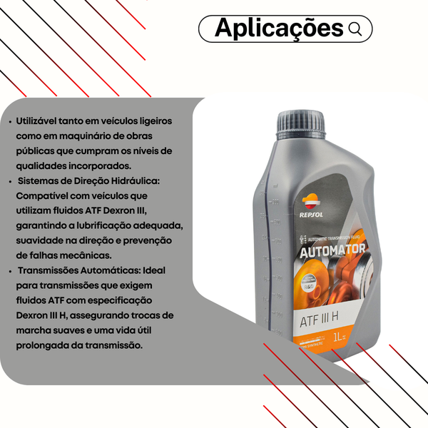Óleo Repsol Bxt Atf 3 Dexron GM III Direção Hidráulica