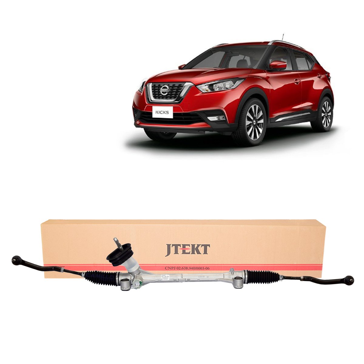 Caixa Direção Nova Original Mecânica Elétrica Nissan Kicks 2016 A 2022